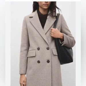 Mango White/cream Coat